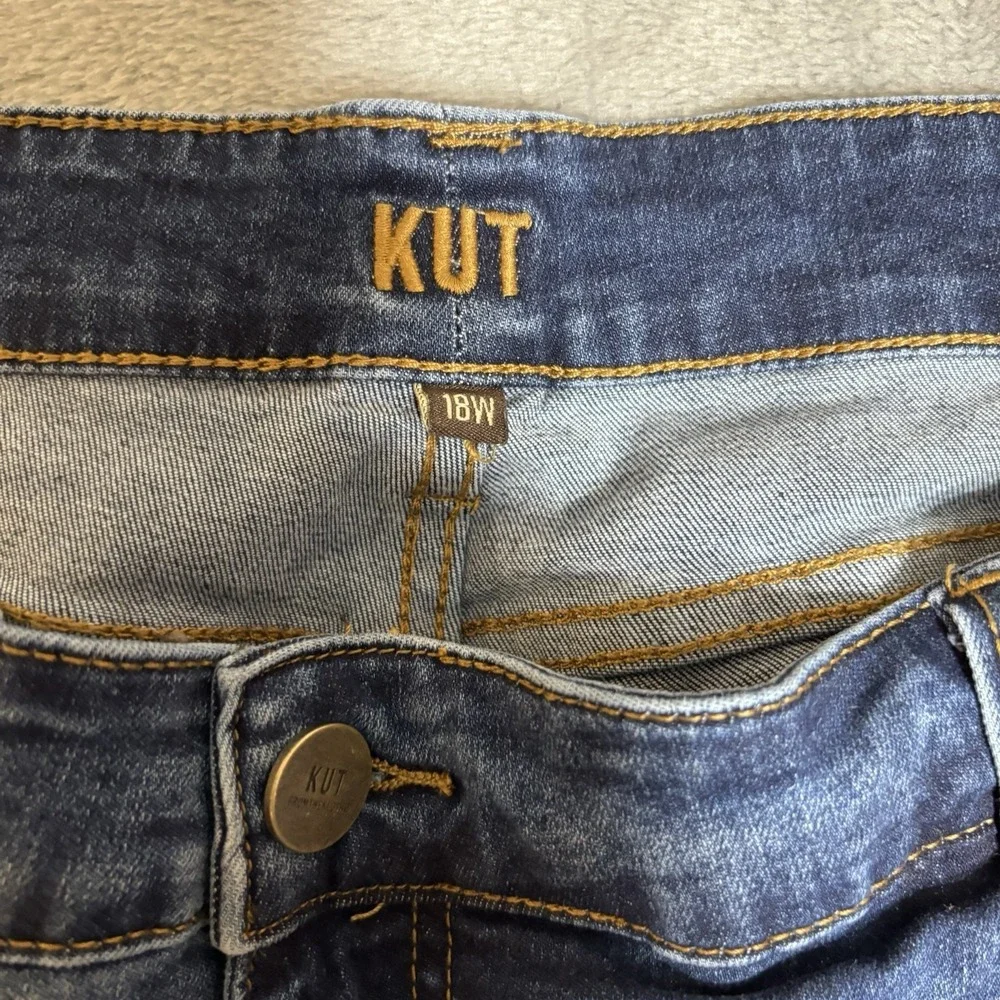 Kut From‎ The Kloth Womens sz 18 Jeans Blue Denim Dark Wash Boyfriend 36x30